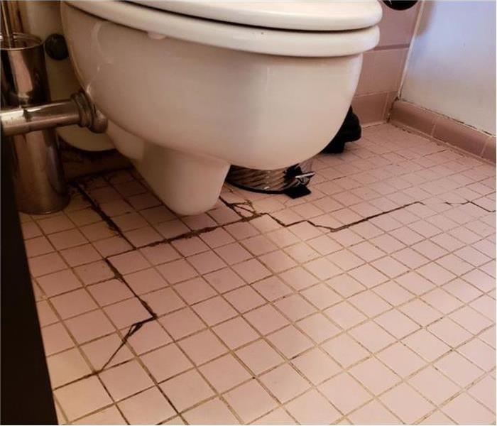 Bathroom damage